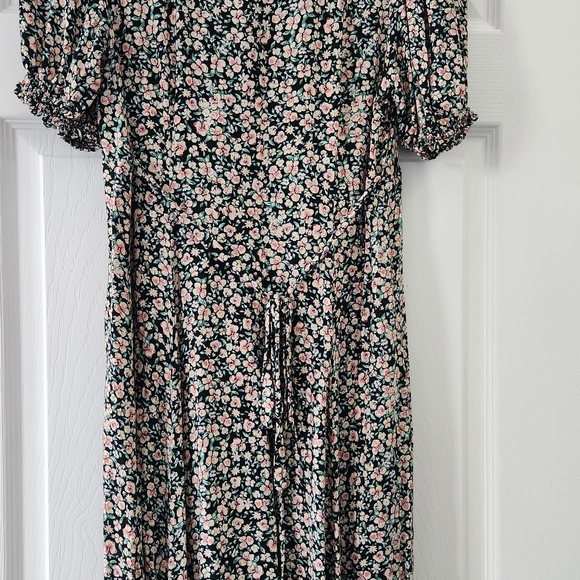 Free People Floral Maxi Dress - Black and White - Picture 9 of 10